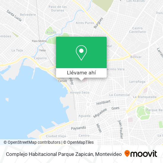 Mapa de Complejo Habitacional Parque Zapicán