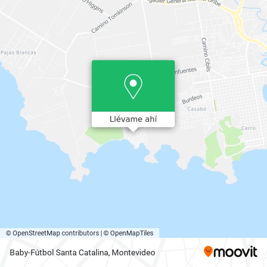 Mapa de Baby-Fútbol Santa Catalina