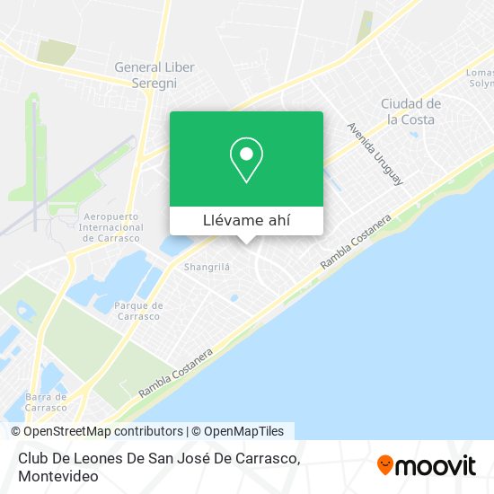 Mapa de Club De Leones De San José De Carrasco