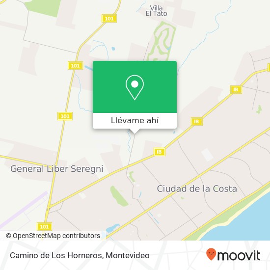Mapa de Camino de Los Horneros