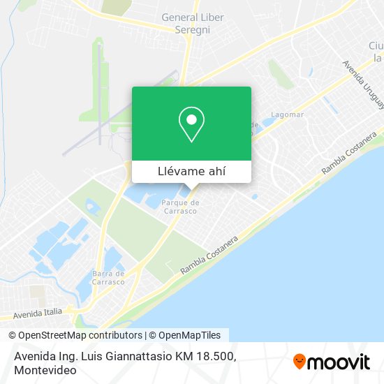 Mapa de Avenida Ing. Luis Giannattasio KM 18.500