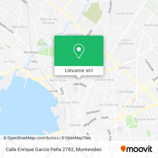 Mapa de Calle Enrique Garcia Peña 2782