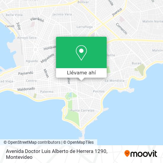 Mapa de Avenida Doctor Luis Alberto de Herrera 1290