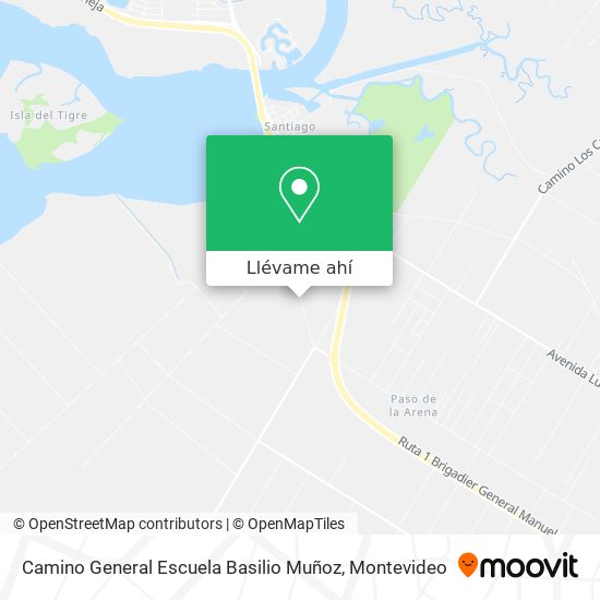 Mapa de Camino General Escuela Basilio Muñoz