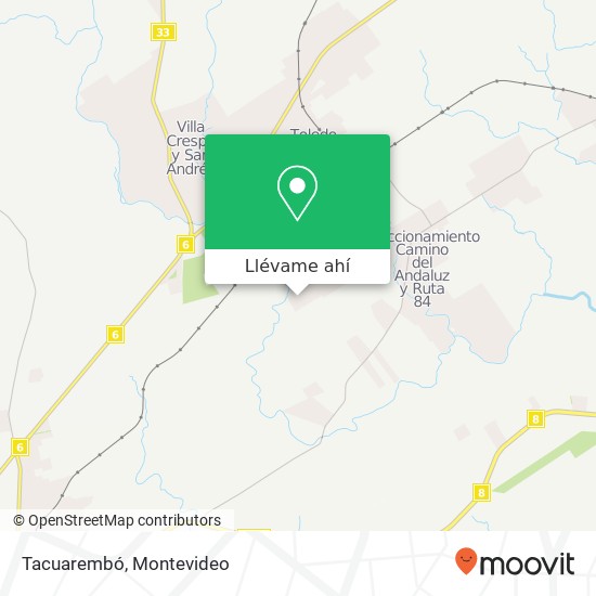 Mapa de Tacuarembó