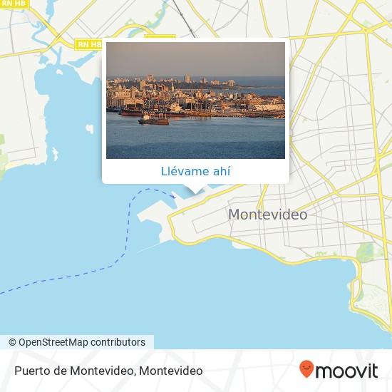 Mapa de Puerto de Montevideo