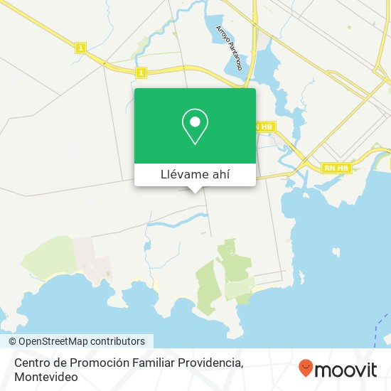 Mapa de Centro de Promoción Familiar Providencia