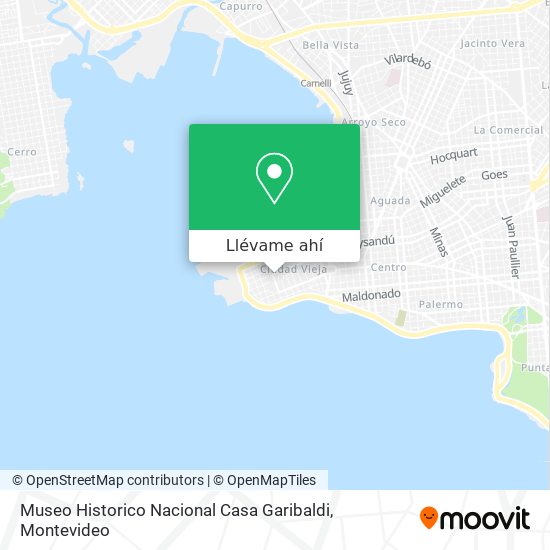 Mapa de Museo Historico Nacional Casa Garibaldi