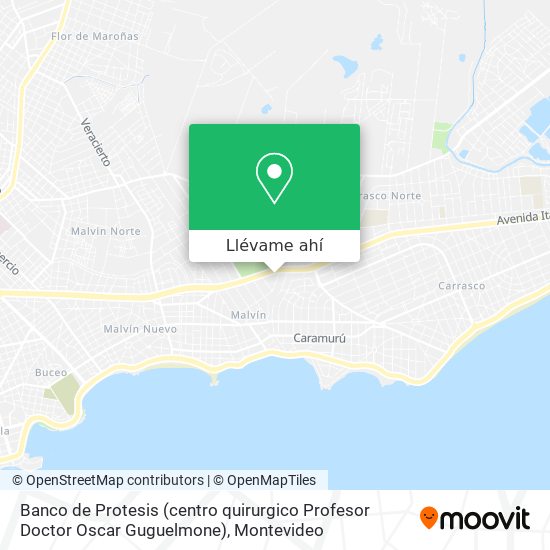 Mapa de Banco de Protesis (centro quirurgico Profesor Doctor Oscar Guguelmone)