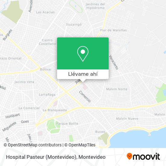 Mapa de Hospital Pasteur (Montevideo)