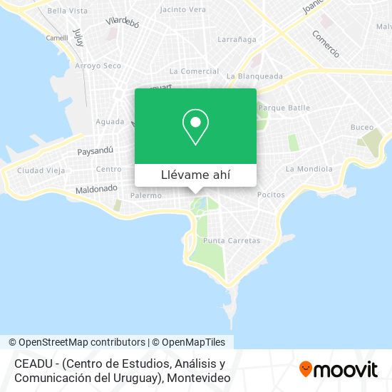 Mapa de CEADU - (Centro de Estudios, Análisis y Comunicación del Uruguay)