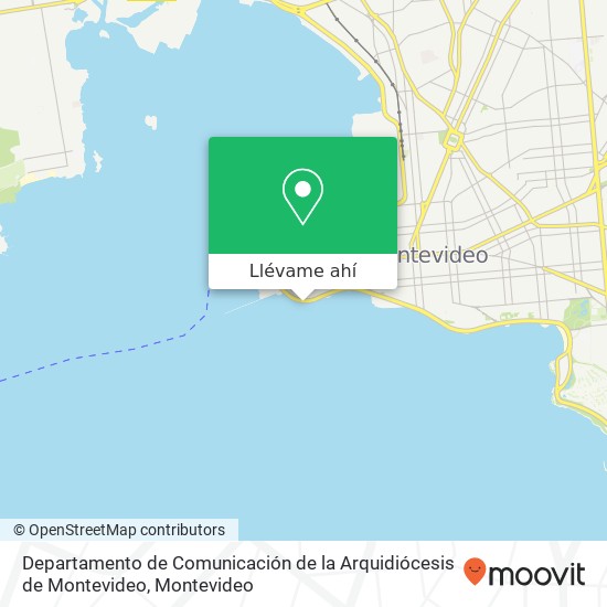 Mapa de Departamento de Comunicación de la Arquidiócesis de Montevideo