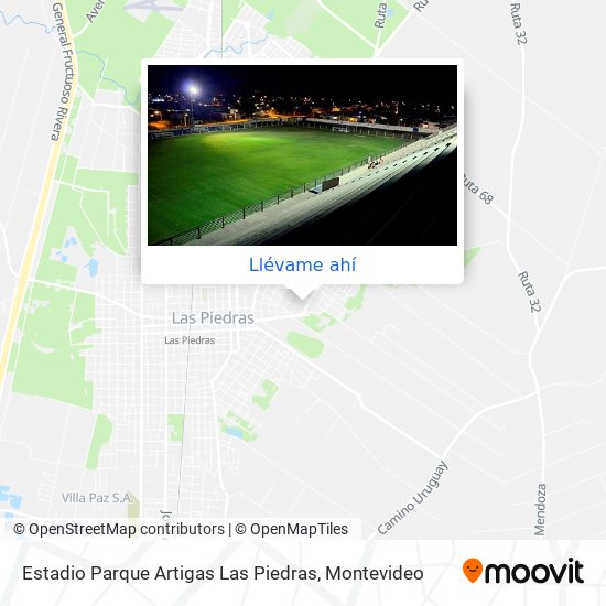 Mapa de Estadio Parque Artigas Las Piedras