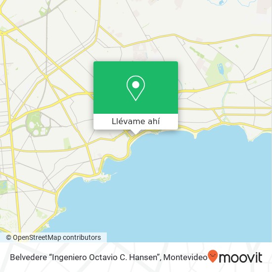 Mapa de Belvedere “Ingeniero Octavio C. Hansen”