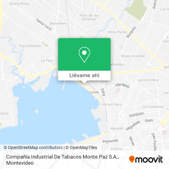 Mapa de Compañía Industrial De Tabacos Monte Paz S.A.