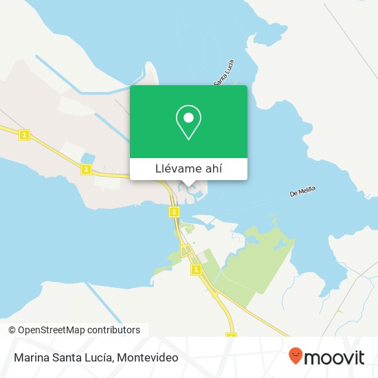 Mapa de Marina Santa Lucía