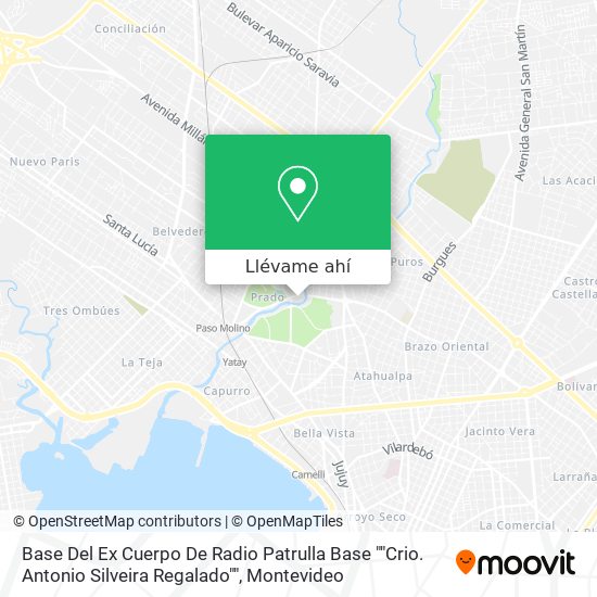 Mapa de Base Del Ex Cuerpo De Radio Patrulla Base ""Crio. Antonio Silveira Regalado""