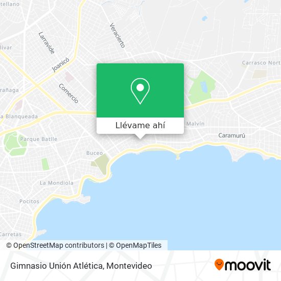 Mapa de Gimnasio Unión Atlética