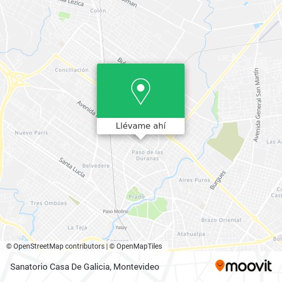 Mapa de Sanatorio Casa De Galicia