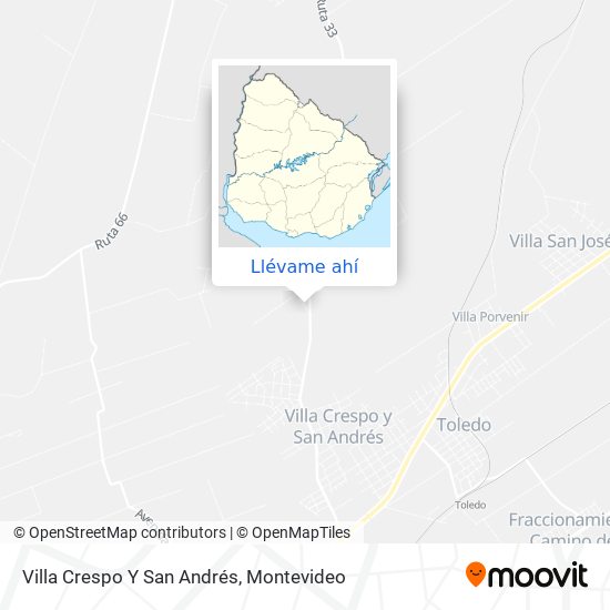 Mapa de Villa Crespo Y San Andrés