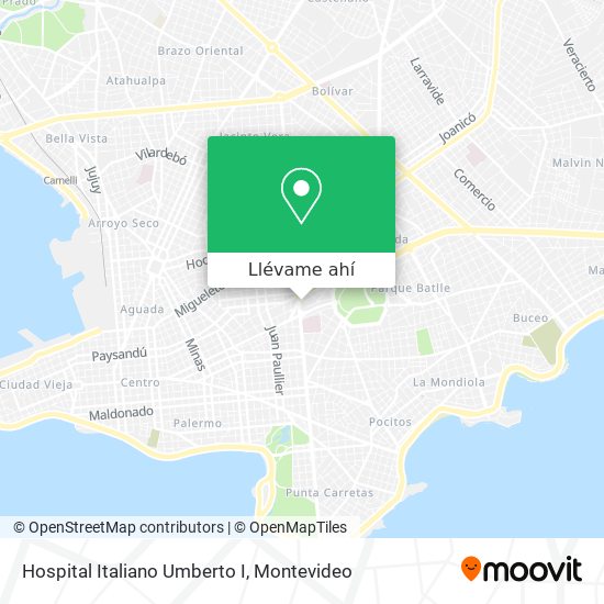 Mapa de Hospital Italiano Umberto I
