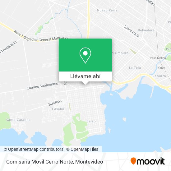 Mapa de Comisaria Movil Cerro Norte