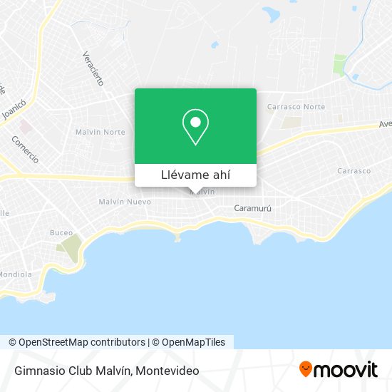 Mapa de Gimnasio Club Malvín