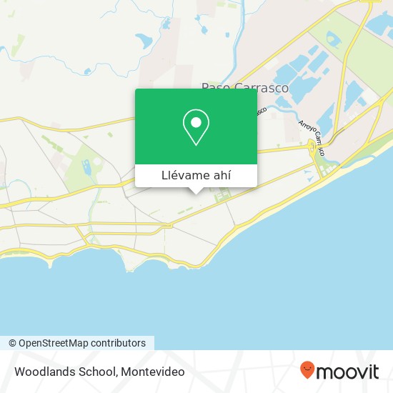 Mapa de Woodlands School
