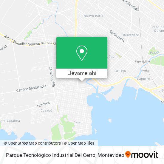Mapa de Parque Tecnológico Industrial Del Cerro