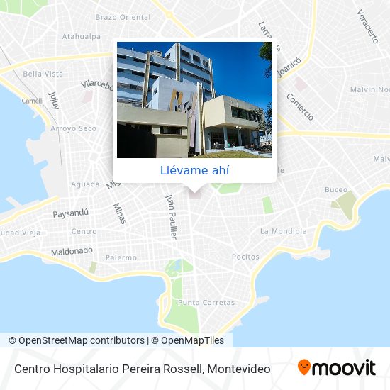 Mapa de Centro Hospitalario Pereira Rossell