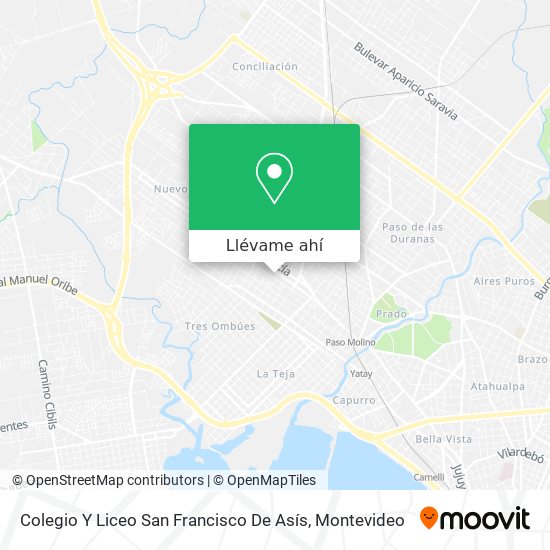 Mapa de Colegio Y Liceo San Francisco De Asís