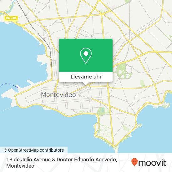 Mapa de 18 de Julio Avenue & Doctor Eduardo Acevedo