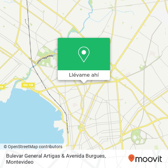 Mapa de Bulevar General Artigas & Avenida Burgues
