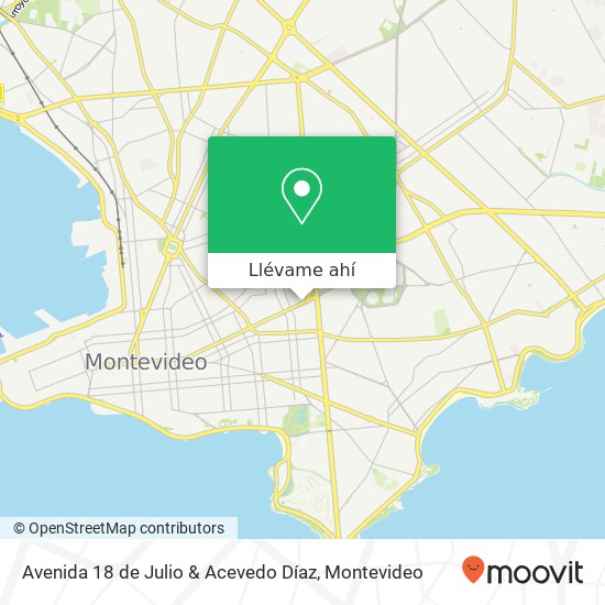 Mapa de Avenida 18 de Julio & Acevedo Díaz