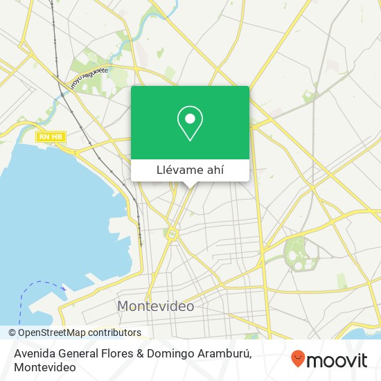 Mapa de Avenida General Flores & Domingo Aramburú