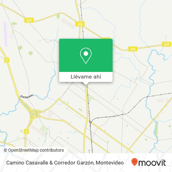 Mapa de Camino Casavalle & Corredor Garzón
