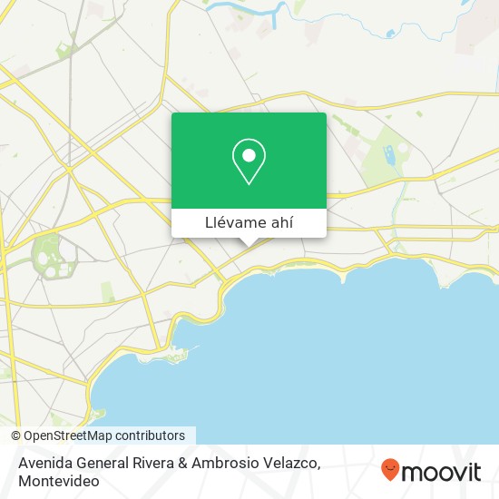 Mapa de Avenida General Rivera & Ambrosio Velazco