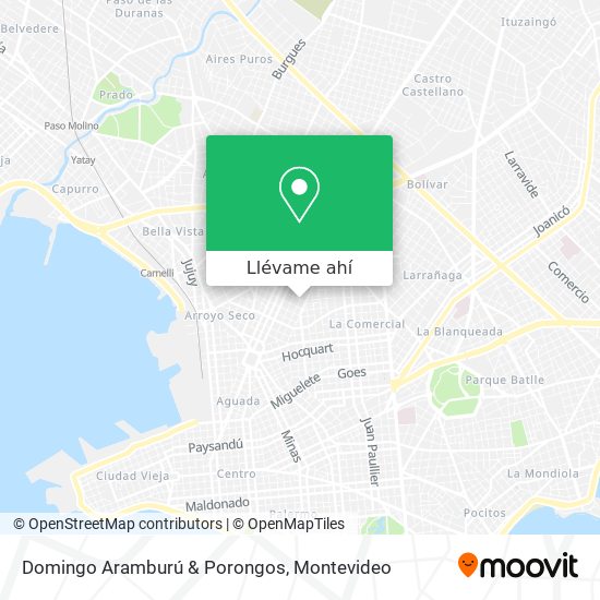 Mapa de Domingo Aramburú & Porongos