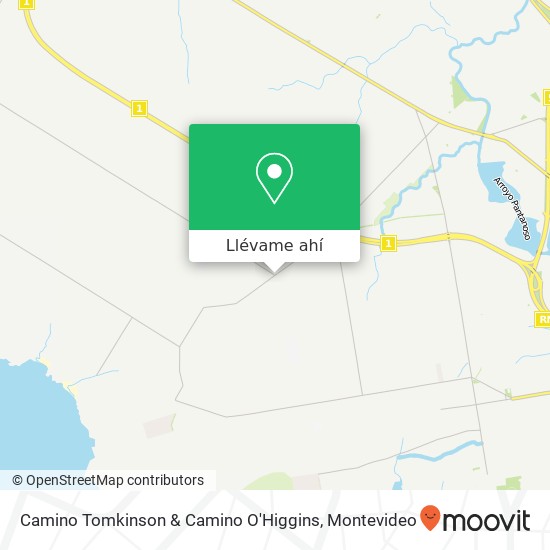 Mapa de Camino Tomkinson & Camino O'Higgins