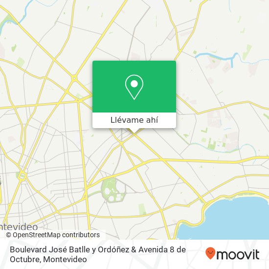 Mapa de Boulevard José Batlle y Ordóñez & Avenida 8 de Octubre