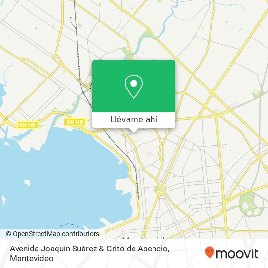 Mapa de Avenida Joaquín Suárez & Grito de Asencio