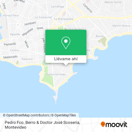 Mapa de Pedro Fco. Berro & Doctor José Scoseria