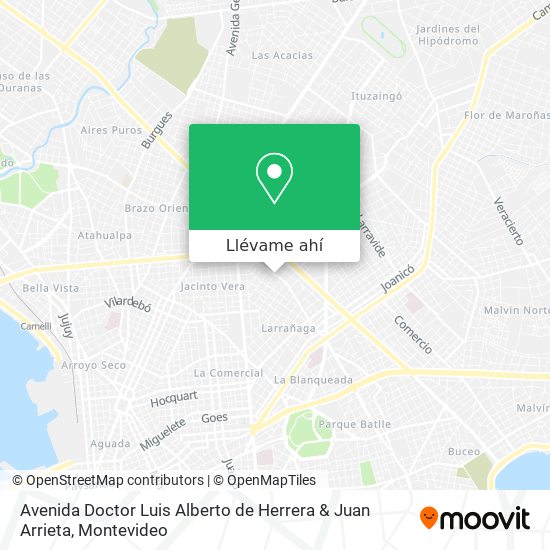 Mapa de Avenida Doctor Luis Alberto de Herrera & Juan Arrieta