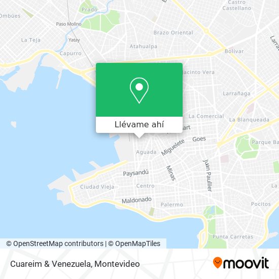 Mapa de Cuareim & Venezuela