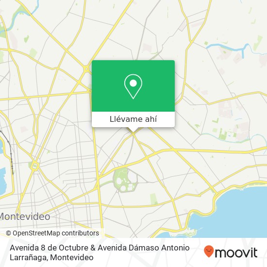 Mapa de Avenida 8 de Octubre & Avenida Dámaso Antonio Larrañaga