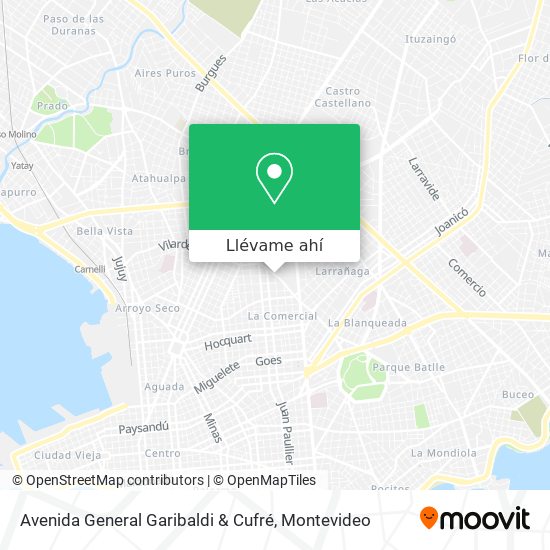 Mapa de Avenida General Garibaldi & Cufré