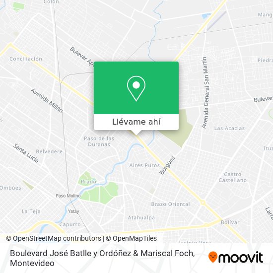 Mapa de Boulevard José Batlle y Ordóñez & Mariscal Foch