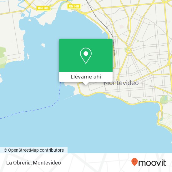 Mapa de La Obreria, Pérez Castellano Ciudad Vieja, Montevideo, 11000