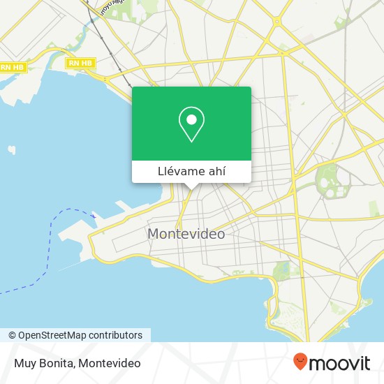 Mapa de Muy Bonita, 1804 Avenida Libertador Lavalleja Aguada, Montevideo, 11800