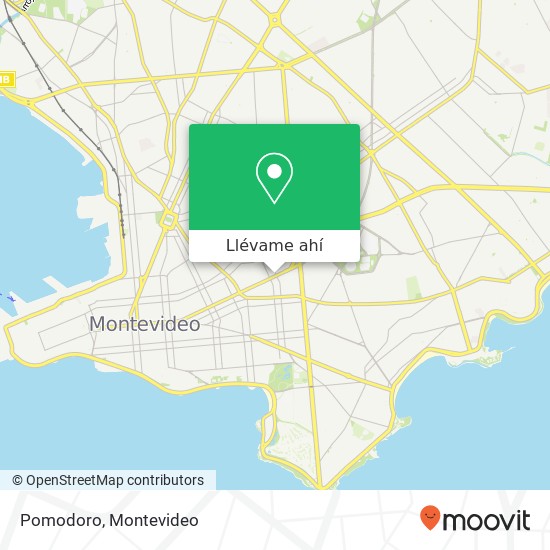 Mapa de Pomodoro, Avenida 18 de Julio Tres Cruces, Montevideo, 11200